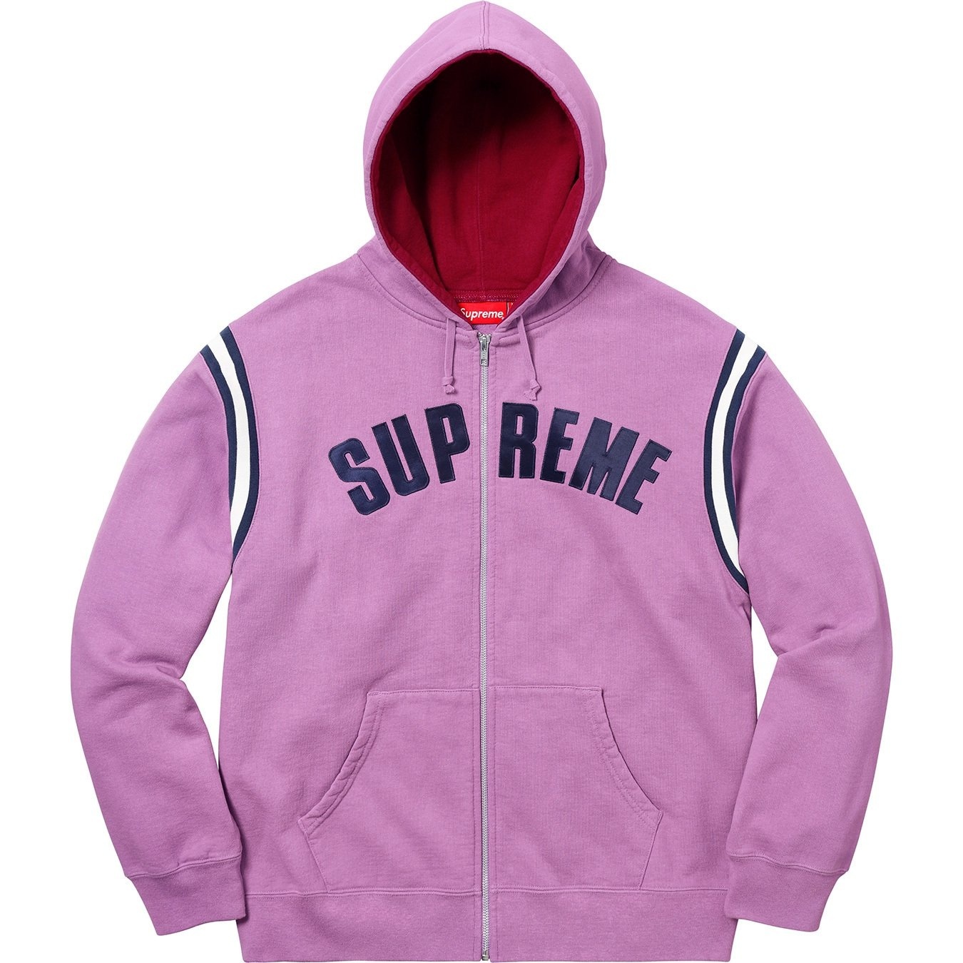 Jet Sleeve Zip Up Hooded Sweatshirt view 3